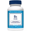 Vitamine B6 a ondersteunt energieproductie een 25 MG (100 plantaardige capsules)