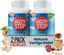 Vertigo Relief Product & Non-Drowsy Motion Disease Pillen: Misselijkheid en Duizeligheid, Ginger & Grape Seed Formula, Inner Ear Balance, Auto, Cruise & Travel Essential, Maagondersteuning (80 Count . Pack of 2)