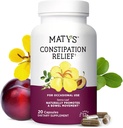 Matys Constipatie Relief Capsules, Botanical Herbal Laxative Relives Constipatie, bevordert gladde Bowel beweging & Gut Health, veilig & effectief voor volwassenen & kinderen 12 jaar +, 20 Vegetarische Capsules