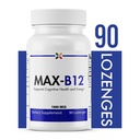 Arrêter de vieillir maintenant - MAX-B12 Lozenges 1000 MCG - Vitamine B12 1000mcg - Soutien immunitaire, énergie naturelle et supplément de soutien du cerveau - soutient la réglementation sur le soulagement du stress - Aide naturelle au sommeil - 90 Lozenges