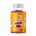 Vitamine D3 + K2 Gummy's Ondersteuning voor bot en hartgezondheid 180 op pectine gebaseerde veganistische gummies