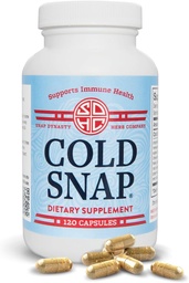 Snap Dynasty Cold Snap - 120ct capsules, Pack of 1 - Plant Based Uitgebreide Immune Health Ondersteuning voor alle leeftijden, Snelle Supplementen voor koude en griep ondersteuning, Geen Contra-indicaties