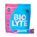 BIOLYTE IV Electrolyte Powder Packets, IV Liquid Drink Mix for Water, Doctor-Developed Hydration, HSA & FSA goedgekeurd Dehydration Relief, Chemotherapie Must Haves for Women, Men- Fruit Punch (16 Sticks)