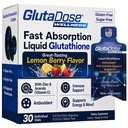 Liquid Glutathion Supplement, Citroen Berry Flavored Acerola Energy Booster w/Zinc, Dagelijkse Vitaminen & Mineralen, Zero Sugar Formulatie, Dagelijks Auto-Immune Ondersteuning voor Volwassenen, 0,34 fl oz, Pack van 30