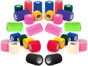Prairie Horse Supply Vet Wrap Tape Bulk (Assorted Colors) (6 Pack) (4 Inches Wide) Vet Wrap Medical Early Aid Tape Zelfklevend Adherent voor Enkel Pols Sprains en Zwelling