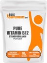 BulkSupplements.com Pure Cyanocobalamine (Vitamine B12) Poeder - B 12 Vitamine - B12 Vitaminen - Vegan Vitamin - B12 Cyanocobalamine - B12 Supplement - Energie Vitaminen (10 Gram - 0,35 oz)