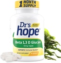 Beta 1,3D Glucan 200mg 60 Veggie Capsules - for Immune Welzijn - Clean Formula Supplement - 2 Capsules/Dag, 1-maand levering - Made in The USA