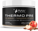 Thermo pre - fitness ondersteuningssupplement voor actieve levensstijlen - pre-workout thermogene en metabolische ondersteuning - plantaardige, natuurlijke ingrediënten - appel kaneel - 24 porties