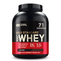 Optimale voeding Gold Standaard 100% Wei Proteïne Poeder, Koffie, 5 Pond (Verpakking mei Vary)