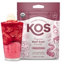 KOS Organic Beet Root Powder, USDA Certified - Superfood Plant Based Beetwortel Ingrediënt voor uithoudingsvermogen verhogen, Circulatie - Non-GMO, soja & Glutenvrije, 50 Servers Bag