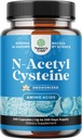 Supplément NAC N-acétyl Cysteine 600mg - Vegan High Absorption Non-Smelly NAC 600 mg Capsules Précurseur de glutathion pour le nettoyage du foie Detox & Repair Plus Lung Health and Immunity Support (240ct)