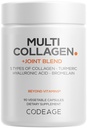 Codeage Multi Collageen Proteïne + Joint Blend Supplement, Hyaluronzuur, Bromelaïne, Kurkuma, Gember, Boswellia, Astaxanthine - Gehydrolyseerde Bovine Collageen - 5 Collageen Types - Non-GMO - 90 Capsules