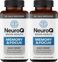 NeuroQ Memory & Focus - Boosts Cognitive Performance & Brain Function - Neuroprotective Formula by Dr. Dale Bredesen - Gotu Kola Ginkgo Fosfatidylserine & Propolis - 60 Capsules (pack of 2)