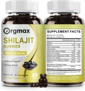 Shilajit Pure Himalaya Organic Shilajit Gummies,5000MG Shilajit Supplement voor mannen en vrouwen met 85+Trace Minerals & Fulvic Acid,Support for Focus, Energy & Immune, Non-GMO