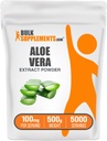 BulkSupplements.com Aloe Vera Extract Powder - Aloë Vera Supplement, Herbal Supplement - Vegan & Glutenvrij, 100mg per portie, 500g (1,1 lbs) (verpakking van 1)