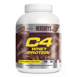 Cellucor C4 Wei Proteïnepoeder, Hershey's Chocolate - 25g Proteïne, 0g Toegevoegd Suiker, 130 Calorieën Per Serving, Ondersteunt Spierherstel, 66 Servingen, Premium Wei voor Post-workout
