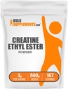 BulkSupplements.com Createine Ethyl Ester HCl Powder - Createine Supplement, Createine Ethyl Ester Powder - Unflavored & Gluten Free, 3g per Serving, 500g (1.1 lbs) (pack of 1)