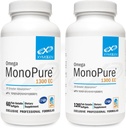 XYMOGEN Omega MonoPure 1300EC Bundel - 60 Softgels + 120 Softgels - Visolie met 3X Grotere absorptie - DHA EPA Omega 3 Supplement voor Hartgezondheid + Cognitieve Ondersteuning