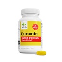 Terry naturellement Curamin Extra Strength - Supplément Curcumin & Boswellia pour un support de circulation sain - Supplément curcuma pour soutenir les articulations, la santé musculaire et la production d'endorphine - 120 comprimés