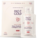 ProT Gold Liquid Collageen Protein Shot, 17g, Nano Gehydrolyseerd & Grass Fed, 2g Arginine voor wond ondersteuning, Glutenvrij, Vet en Suikervrij, 0g Carbs, Niet GGO, Berry, 24 fl oz, 24 Pack