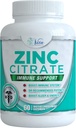 Zink Citrate 30mg Supplement - Immuun Ondersteuning voor volwassenen Kinderen Veilige Immuun Supplementen Vitamine Alternatief voor Lozenge Liquid en kauwtabletten