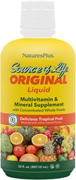 NaturesPlus Levensbron Vloeibaar, Tropisch Fruit - 30 fl oz, Pack of 3 - Multivitamine & Mineral Supplement - Glutenvrij, Vegetarisch - 90 Totaal