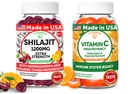 Lunakai USA Made Shilajit & Vitamin C High Potency Gummies Bundle 