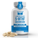 L-methylfolaat + B-balans (7,5 mg) - 5-MTHF, B6, B2 & B12 Methylcobalamine B-complex - 60 capsules - professionele sterkte actieve methylfolaat - niet GGO, glutenvrij, geen fillers
