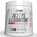 EHP Labs Acetyl L Carnitine Powder - Ondersteunt natuurlijke energieproductie, assisteert in gezonde hersenfunctie, Ondersteunt de gezondheid van het hart, veganist, Glutenvrij, Niet GGO - 100 porties