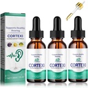 REYROB 3 Pack Cortexi Tinnitus Treatment, [1x30ML] Cortexi Hearing Support Drops, Cortexi Advanced Formula Drops for Ear Health