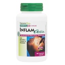 NaturesPlus Herbal Actives InflamActin - 60 Vegetarische Capsules - Kruidensupplement met Kurkuma en Bromelaine - Ondersteunt Adaptogene Functie - Veganistisch, Glutenvrij - 30 porties