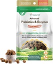NaturVet scoopables geavanceerde probiotica voor honden - Kauwbare hondenprobiotica & spijsverteringsenzymen - Steun een gezonde darm voor uw huisdier - Hickory Smoked Bacon Flavor