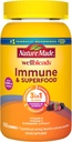Natuur Wellblends Immune & Superfood, Vlierbessen Gummies met Acerola Cherry Extract, Plus Vitamine C + Vitamine D, Immuun Ondersteuning Supplement, 100 Gummy Vitaminen