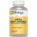 Solaray Mega Multi Mineral, Dagelijks Mineral Complex met Calcium, IJzer, Magnesium, Zink, en Meer in Zeer Absorbeerbare Gechelde Vormen, Algemene Gezondheid en Immuun Ondersteuning, 50 porties, 200 Capsules