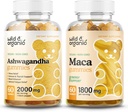 Wild & Organic Ashwagandha Gummies & Maca Root Gummies 60 Tel.