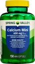 Spring Valley Calcium Mini 600 mg Plus Vitamine D3, 150 Tel, Dieetsupplement, Kleine Calcium pillen bundel met Luall's 45 Diabetes Decoded