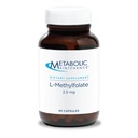 Metabolische onderhoudsbehandeling L-methylfolaat 2,5 mg - L Methylfolaat, methylfolaatsupplement voor vrouwen en mannen, gemethyleerd vitamine B9 (5-MTHF) voor hersengezondheid, concentratie en kalmering - 30 capsules (verpakking van 1)