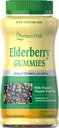 Puritan's Pride Vlierbessen Gummies with Vitamin C, D & Zink, 70 Count