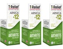 T-Relief Extra Strength Arthritis Pain Reliever Arnica +12 médicaments naturels pour les douleurs articulaires douleurs, la dissolution rapide soulagement de la douleur pour les femmes et les hommes - 100 comprimés (paquet de 3)