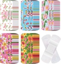 120 Stuks Stof Kleefstof Flexibele Bandages Bulk Diverse Vormen en Patronen Kleine Kleurrijke Mooie Stof Bandages met Non Stick Pad 3 x 1 Inch voor sneetjes Wond Scrapes Vrouwen(Floral)