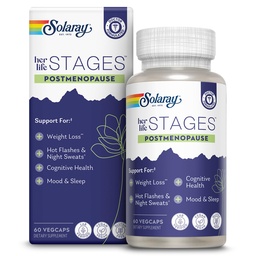 SOLARAY Postmenopause haar Life Stages - Post Menopauze Supplementen voor vrouwen met Resveratrol - Vegan en Made Without Hormones - 60-dag garantie - Vegan, Lab geverifieerd - 30 Serven, 60 VegCaps