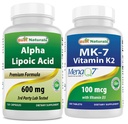 Best Naturals Alpha Lipoïnezuur 600 mg & vitamine K2 (MK7) met D3