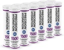 Precisie Hydration Electrolyte Drink - Multi Strength Bruisende Hydration Tablets - Combats Kramp - Lage Calorie, Glutenvrij, Veganistisch/Vegetarisch Vriendelijk (12 Tubes, 1500mg/L - Paarse Tube)