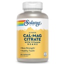 SOLARAY Calcium Magnesium Citrate w/Vitamine D3 K2 - Calciumsupplementen voor vrouwen en mannen - Bone and Heart Health Support - Cal Mag 2:1 Ratio, Plus Vitamine D 3 en K2, 60 dagen garantie, 30 porties