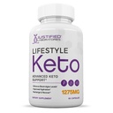 Lifestyle Keto Pillen 1275MG Nieuwe en verbeterde formule bevat Apple Cider Vinegar Extra Virgin Olive Oil Powder Green Tea Leaf 60 Capsules