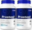 (2 Pack) Prostosil Capsules, Alle Natuurlijke Formule voor Prostate Health Support, Maximale sterkte kruidensupplement voor controle en algemene gezondheid, Prosto sil vitamine pillen Official Review (120 Capsules)