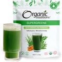 Bio Traditions Super Greens Poudre Superfood avec Turmeric, Bio Greens Poudre Superfood, 200g / 7oz Sac