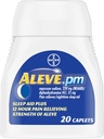 Aleve PM Pain Reliever Nighttime Sleep-Aid Caplets, 20 ea (pack of 4)