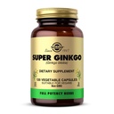 Solgar Super Ginkgo, 120 plantaardige capsules - Full Potency (FP) - Antioxidant en zenuwstelsel ondersteuning - Brain Health - Non-GMO, Veganistan, Gluten Free, Dairy Free, Kosher - 120 porties
