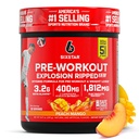Six Star Pre-Workout Explosion, Peach Mango (30 Servings) - Preworkout Energy Powder Supplement for Men & Women - Pre-workout Drink Mix with Creatine & Beta Alanine - Sports Nutrition Products